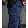 Pantalon Sécurité Privée marine avec bandes HV - GK SAFETEK®️