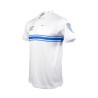 White Short Sleeve Zippered Breathable Mesh Polo