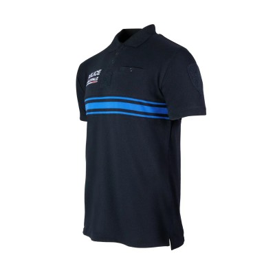Polo marine manches courtes