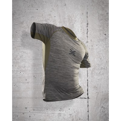 T-shirt de sport Stamina Kaki / Gris