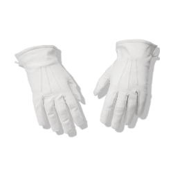 Gants blanc de cérémonie en cuir