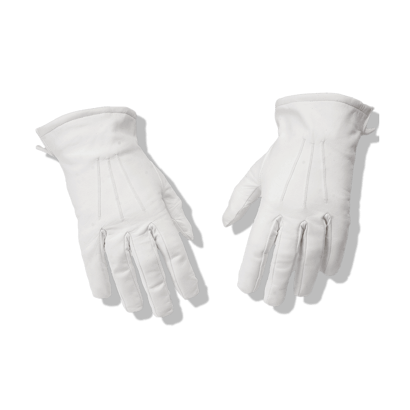 Gants blanc de cérémonie en cuir