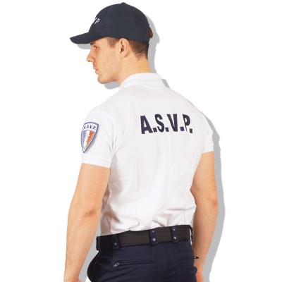 ASVP White Short Sleeve Polo