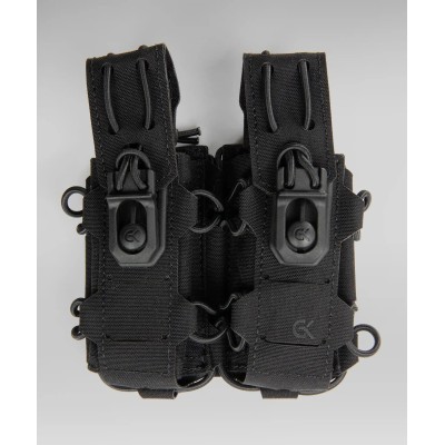 Double Magazine Pouch 9mm GK DUTYCALL - Black