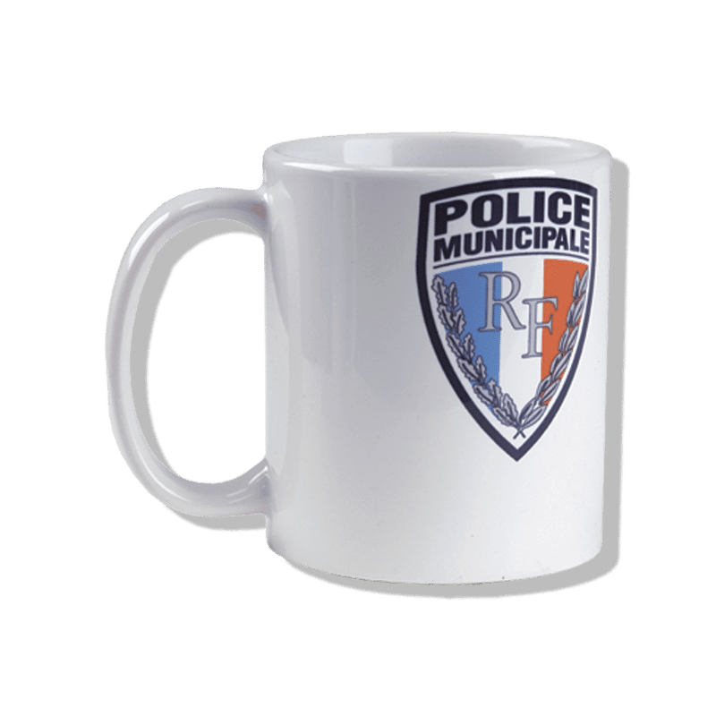 Mug blanc police municipale