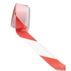 Ruban chevrons rouge et blanc