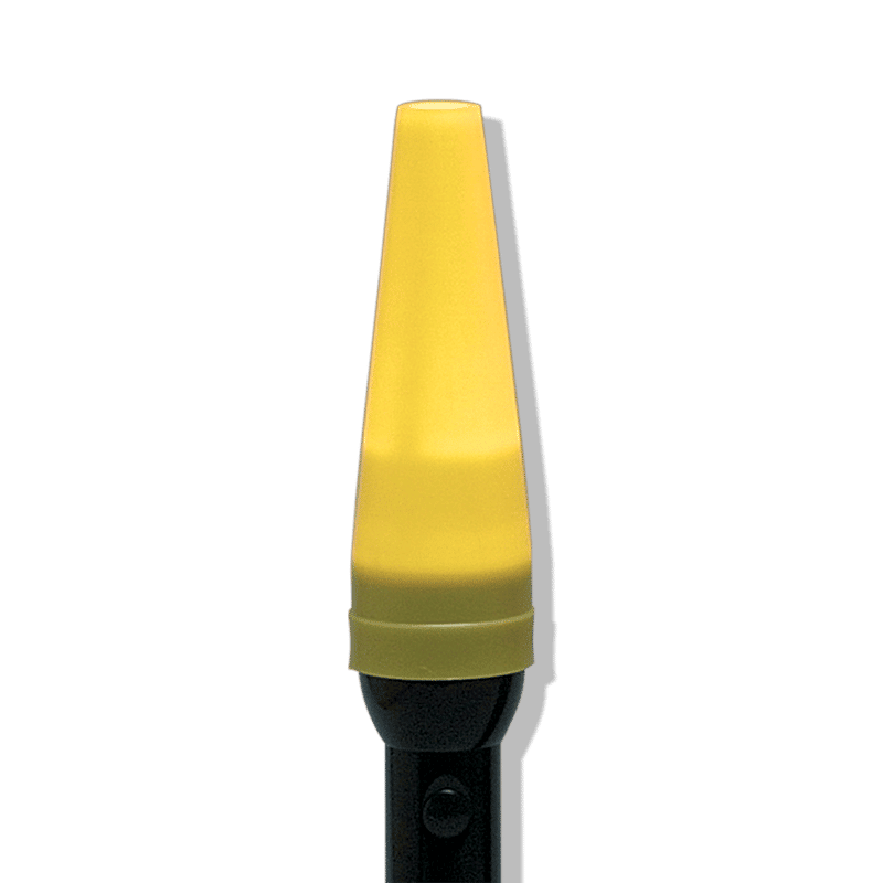 Cone de circulation jaune