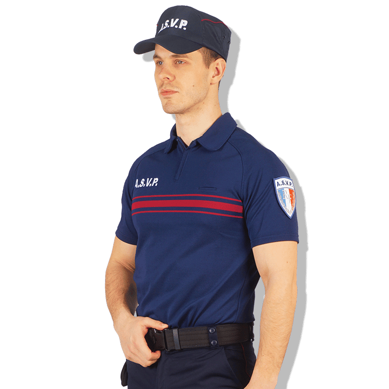 Polo avec zip manches courtes