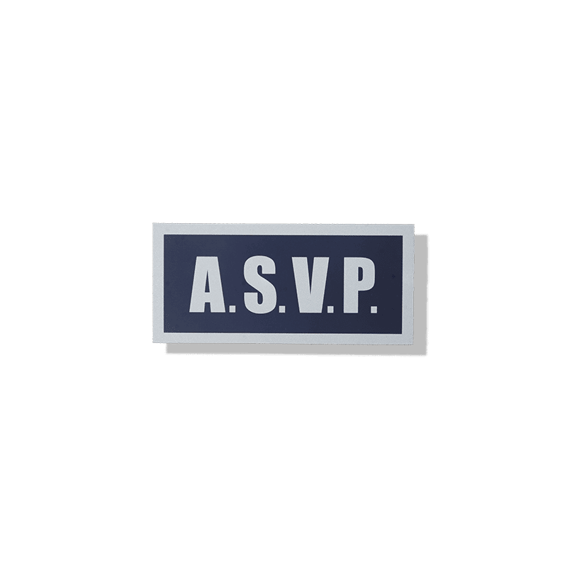 Badge a.s.v.p. 13x6