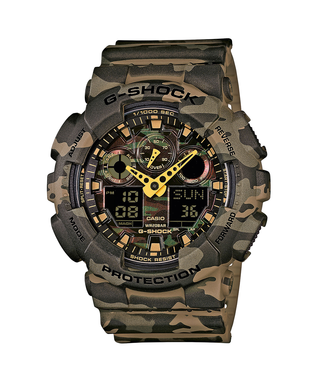 GSH-GA100CM-5AER-FACE G-SHOCK GA-100CM-5AER