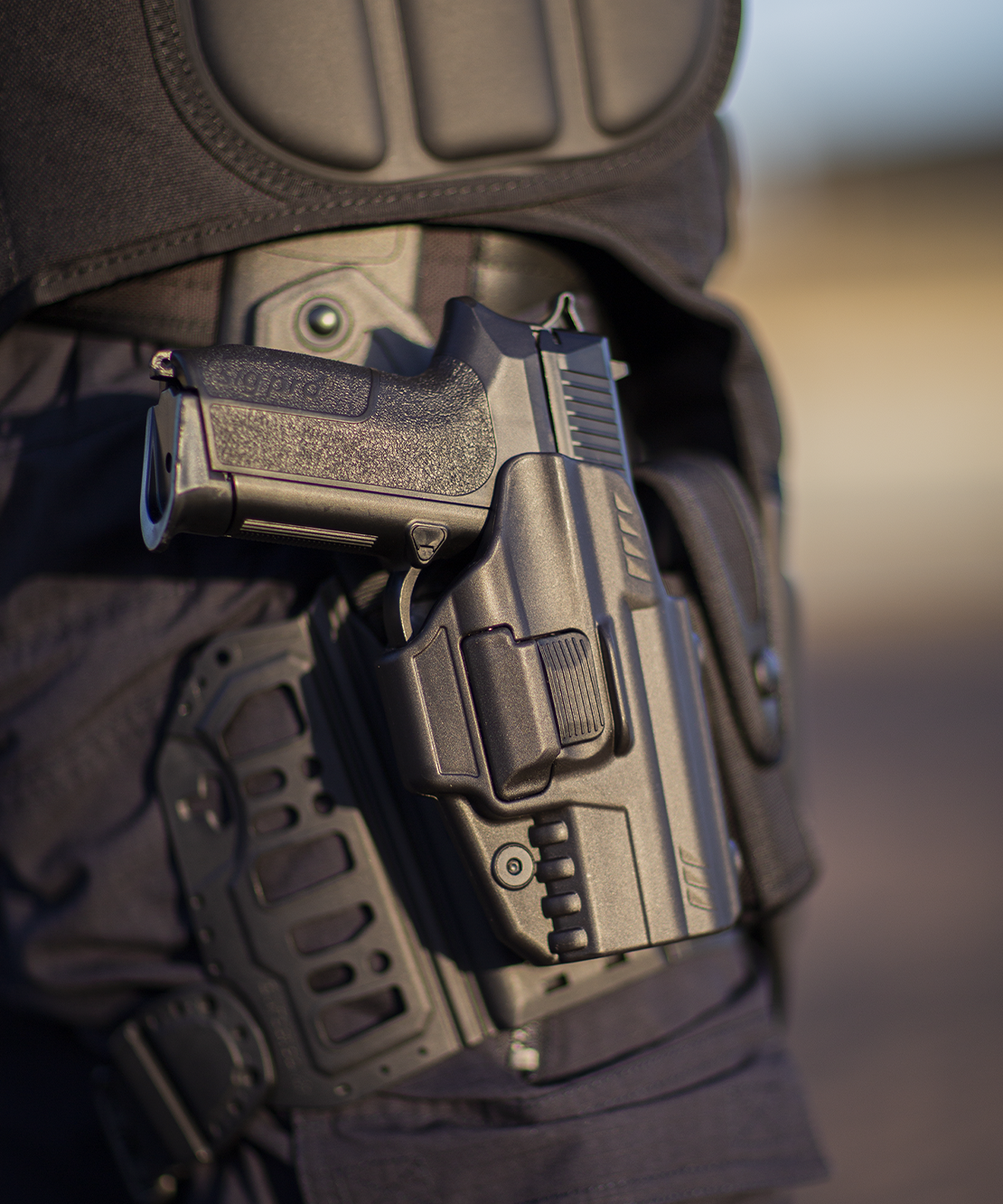 870 étui 870 et plaque tactique de hanche gk pro police gendarme